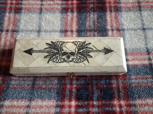 Skull & Arrow Bone Box Jewelry Keepsake Organizer Treasure Chest Trinket Boxes